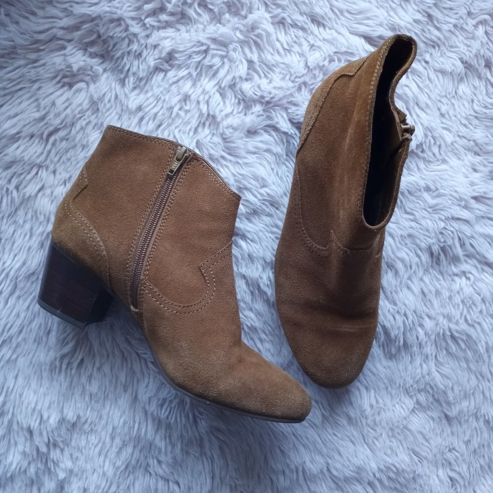 Antonio Melani Tan Leather Booties